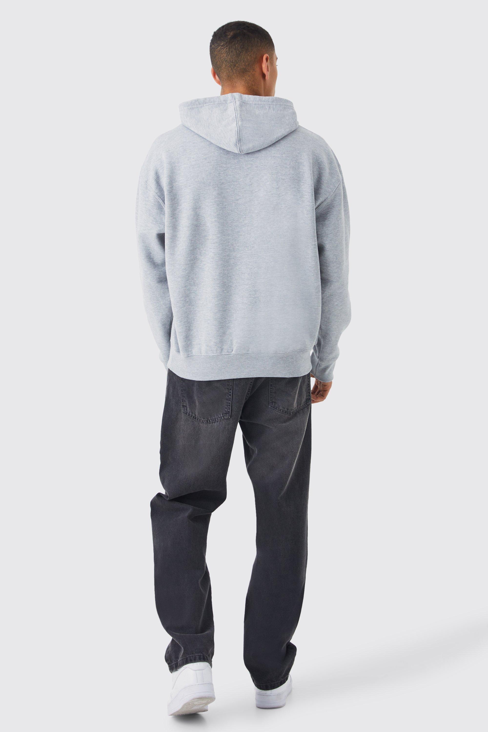 Boohoo grey hoodie sale